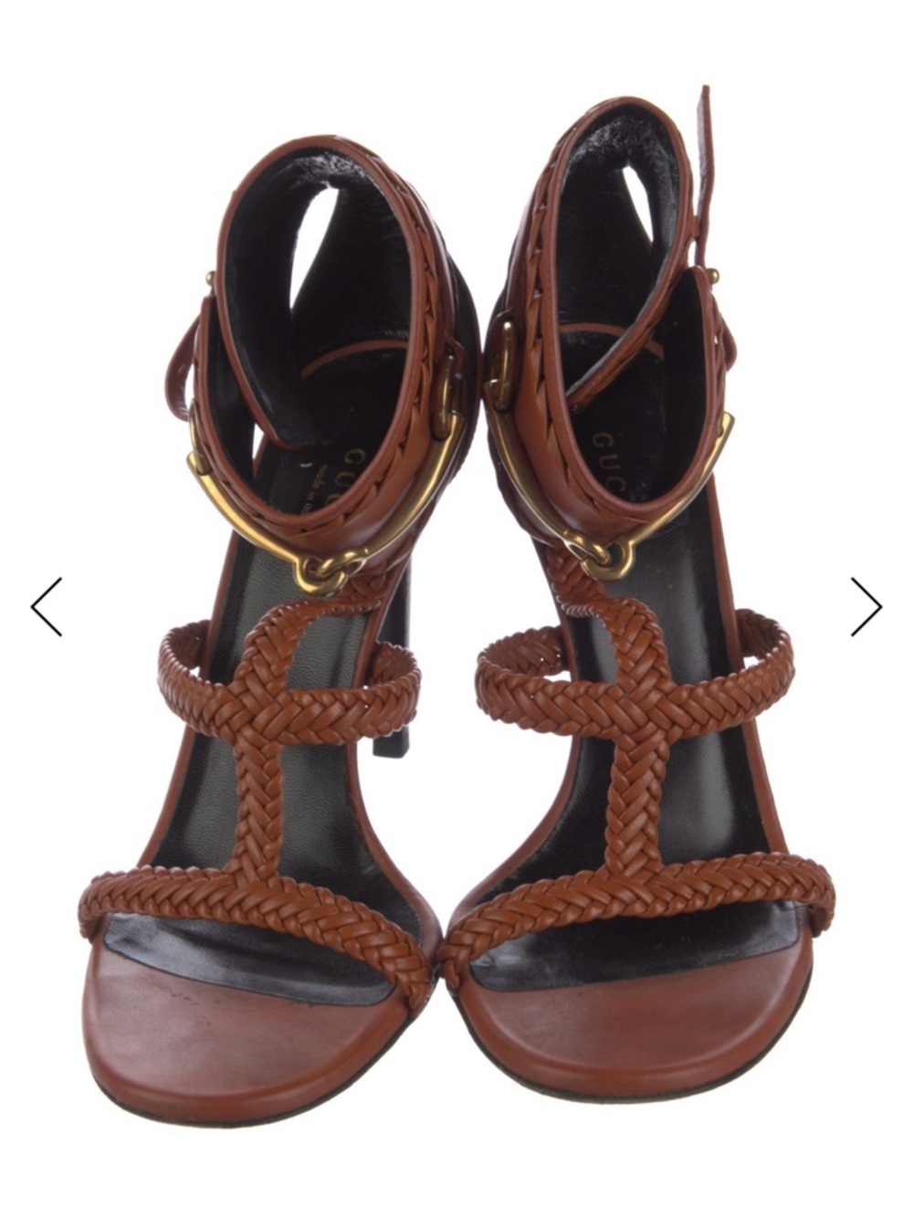 Gucci Horsebit Accent Leather Sandals - Picture 3 of 5
